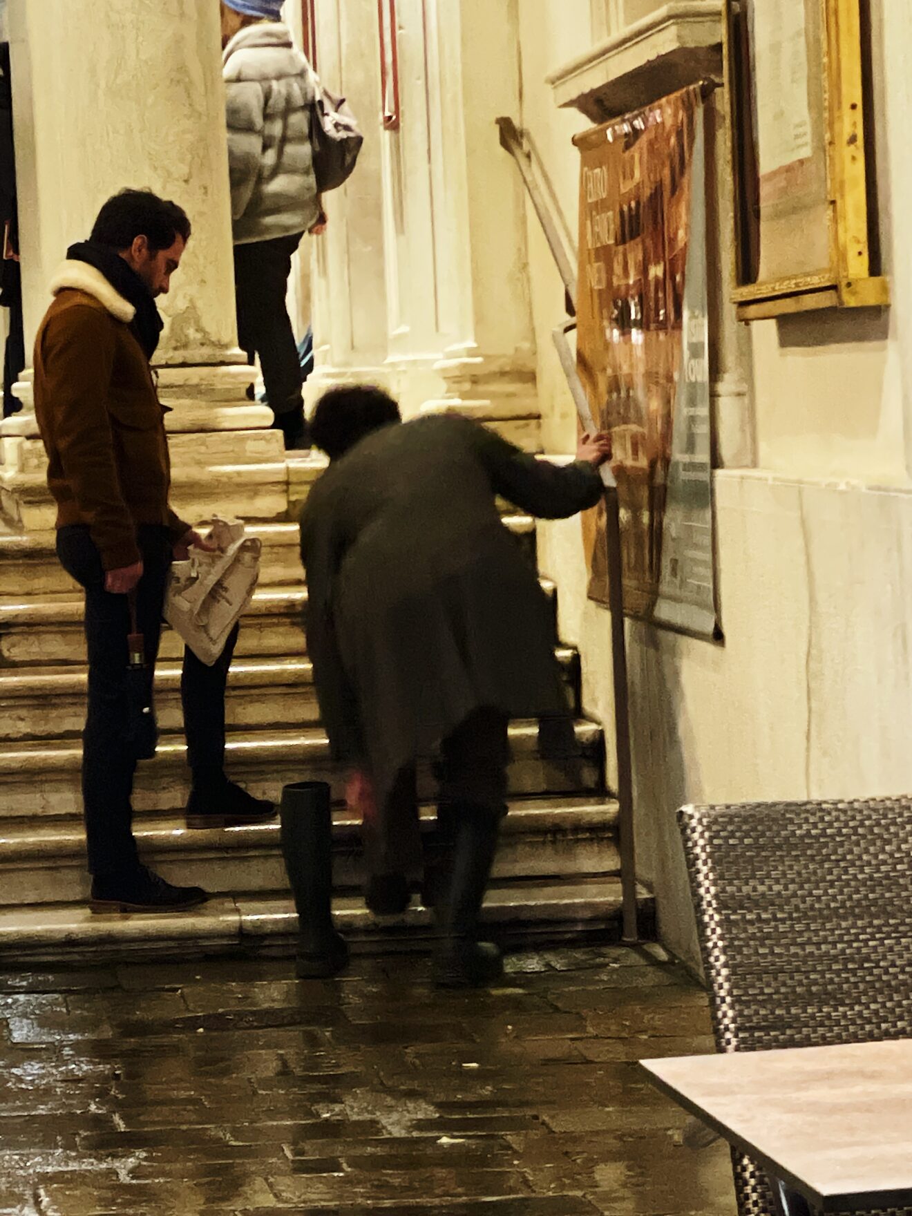 Venice locals at the theatre